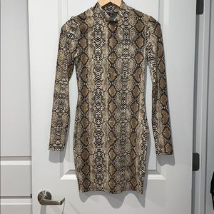 Snake Print Dress